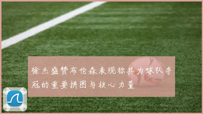徐杰盛赞布伦森表现称其为球队夺冠的重要拼图与核心力量